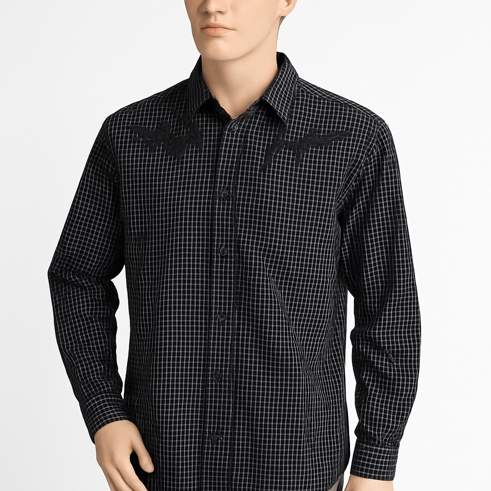 Plaid Long Sleeve Shirt XL Untouchable Man Casual Wear